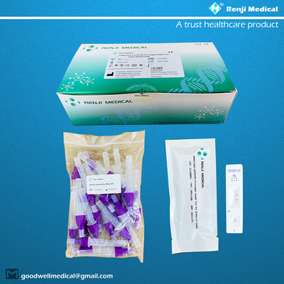 COVID-19 Antigen Nasenabstrich-Testkit Kolloidales Gold CE-gekennzeichnet für Selbsttests