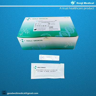 COVID-19 Antigen Nasenabstrich-Testkit Kolloidales Gold CE-gekennzeichnet für Selbsttests