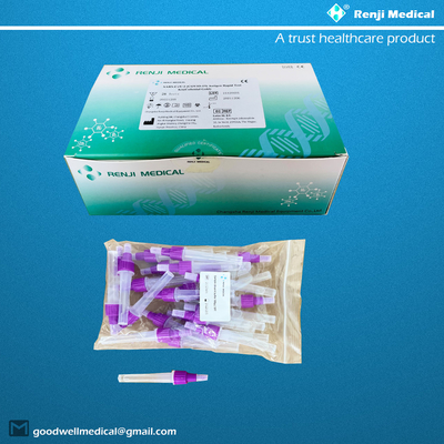 COVID-19 Antigen Nasenabstrich-Testkit Kolloidales Gold CE-gekennzeichnetes Einweg-Testkit