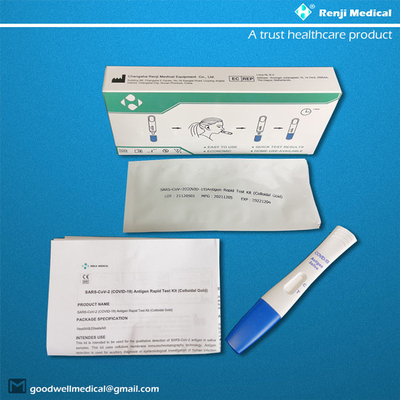 Ein Schritt-Antigen-schneller Test Kit Colloidal Gold Type For COVID 19