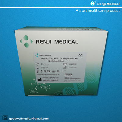 Ein Schritt-Antigen-schneller Test Kit Colloidal Gold Type For COVID 19