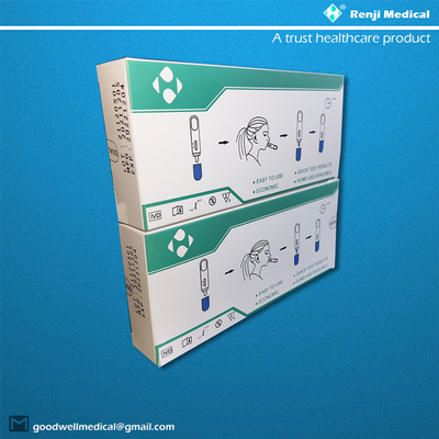 Renji Medical Home Rapid Antigen-Test-Ausrüstung mit nasaler Bescheinigung des Putzlappen-ISO13485