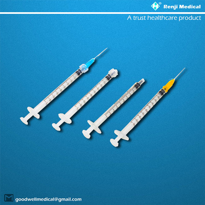 Medizinische Verbrauchsmaterial-Wegwerfspritze CE/ISO mit Volumen der Nadel-1ml
