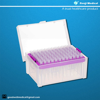 Ultra klares Polypropylen sterile Pipetten-Spitzen, 200 Mikroliter-Pipetten-Spitzen