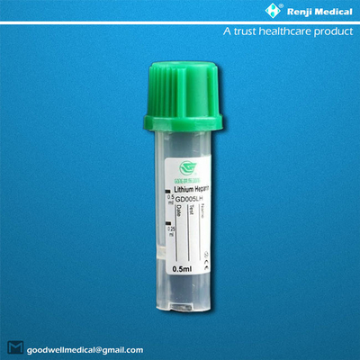 Pp.-Mikroblut-Sammlungs-Rohr 0.25ml/0.5ml für neugeborene Babys