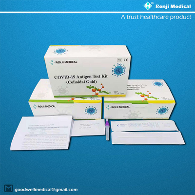 Prüfungsausrüstung SGS schnelle COVID 19, schneller Test Kit Colloidal Gold des Antigen-SARS-CoV-2
